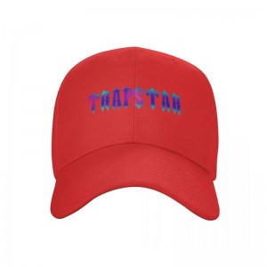 Férfi Trapstar Black Cap Kalap Piros | Hungary CT88-618