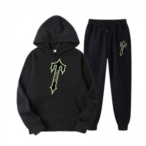Férfi Trapstar Central Tee And Irongate Melegítő Fekete | Hungary PO84-828
