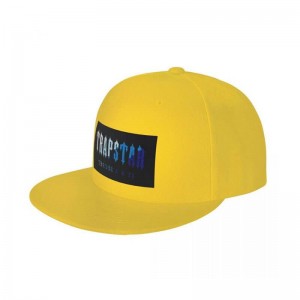 Férfi Trapstar Chenille Baseball Cap Kalap Sárga | Hungary YI10-997