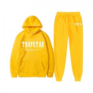 Férfi Trapstar Chenille Decoded Csuklyás Melegítő Sárga | Hungary PN91-406