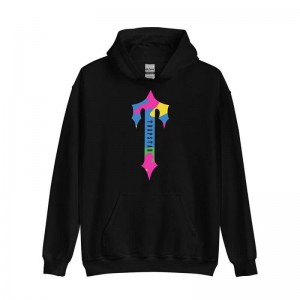 Férfi Trapstar Colorful Logo Rainbow Pulcsi Fekete | Hungary BI72-816