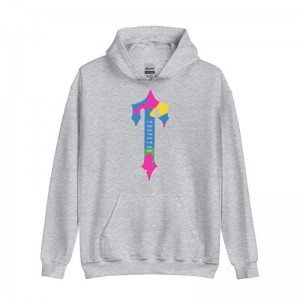 Férfi Trapstar Colorful Logo Rainbow Pulcsi Szürke | Hungary IT10-904