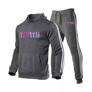 Férfi Trapstar Fleece Causal Sport Melegítő Szürke | Hungary PZ37-246