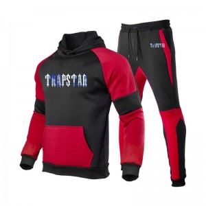 Férfi Trapstar Fleece Causal Sport Melegítő Piros | Hungary WU44-999