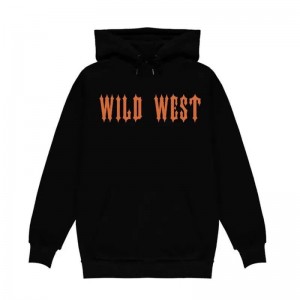 Férfi Trapstar Fleece Central Cee Trap Star Wild West Pulcsi Fekete | Hungary DS66-671