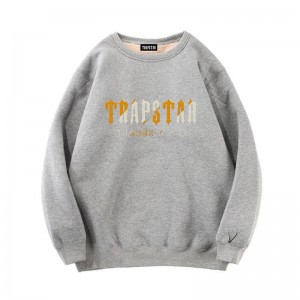 Férfi Trapstar Fleece It's a Secret Pulóverek Szürke | Hungary RT59-615