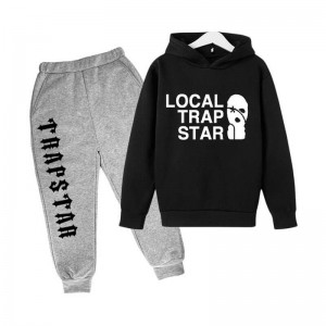 Férfi Trapstar Funny Face Smile Melegítő Fekete | Hungary OO03-721