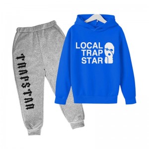 Férfi Trapstar Funny Face Smile Melegítő Kék | Hungary WH75-255