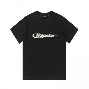 Férfi Trapstar Ghost Letter Logo Print Póló Fekete | Hungary FU92-318