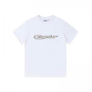 Férfi Trapstar Ghost Letter Logo Print Póló Fehér | Hungary QC59-652