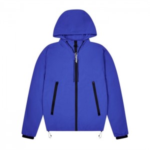 Férfi Trapstar Hyperdrive Embossed Windbreaker Felsőruházat Kék | Hungary AQ63-360