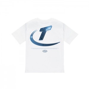Férfi Trapstar Hyperdrive High Density Tee Póló Fehér | Hungary TH08-506