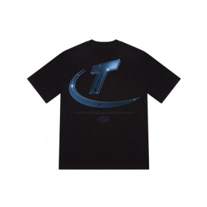 Férfi Trapstar Hyperdrive High Density Tee Póló Fekete | Hungary RQ68-720