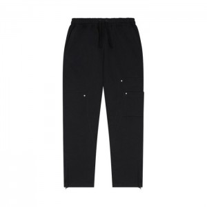 Férfi Trapstar Hyperdrive Reinforced Rivet Joggers Nadrág Fekete | Hungary XA12-674