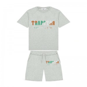 Férfi Trapstar Irongate Arch Chenille Set Rövidnadrág Szürke | Hungary YY01-445