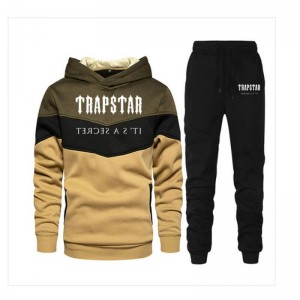 Férfi Trapstar Jogging Suit Logo Melegítő Khaki | Hungary RE15-866
