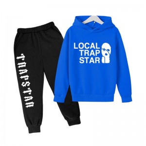 Férfi Trapstar Local Face Smile Melegítő Kék | Hungary WW47-523