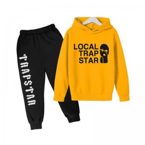 Férfi Trapstar Local Face Smile Melegítő Sárga | Hungary JP19-125