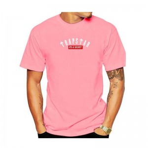 Férfi Trapstar London Co-Branded Rövid Sleeve Póló Rózsaszín | Hungary CM35-978