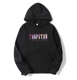 Férfi Trapstar London Galaxy Pulcsi Fekete | Hungary WG94-213