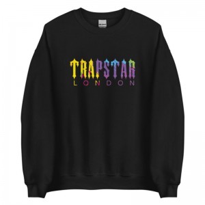 Férfi Trapstar London Shinning Pulóverek Fekete | Hungary SP17-949