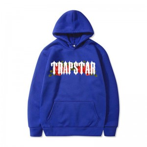 Férfi Trapstar Long Sleeve Pulcsi Kék | Hungary FA56-537