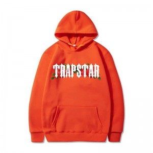 Férfi Trapstar Long Sleeve Pulcsi Narancssárga | Hungary IC19-450