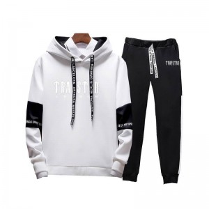 Férfi Trapstar Merch London Csuklyás Melegítő Fehér | Hungary IK66-745