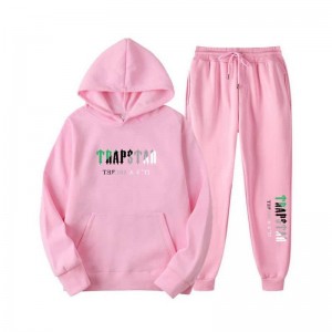Férfi Trapstar Printed Autumn Téli Warm Sportswear Melegítő Rózsaszín | Hungary EN64-347