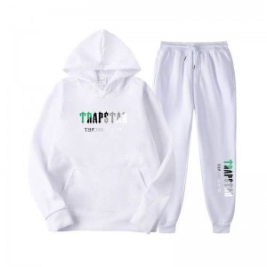 Férfi Trapstar Printed Autumn Téli Warm Sportswear Melegítő Fehér | Hungary LO00-814