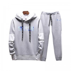 Férfi Trapstar Revolution Chenille Decoded Csuklyás Melegítő Fehér | Hungary SX88-326