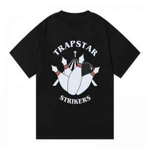 Férfi Trapstar Signature Strikers Póló Fekete | Hungary GZ45-448