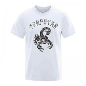 Férfi Trapstar Spider Printed Grafika Tee Póló Fehér | Hungary XW78-986
