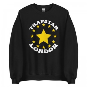 Férfi Trapstar Stars London Pulóverek Fekete | Hungary DA49-613