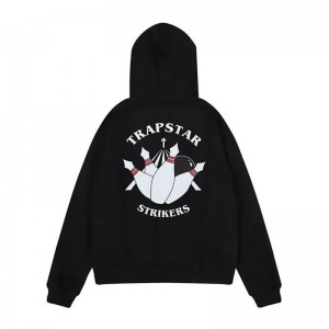 Férfi Trapstar Streetwear Strikers Pulcsi Fekete | Hungary DA48-059