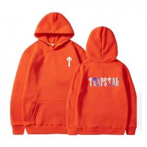 Férfi Trapstar T Pattern Pulcsi Narancssárga | Hungary IY23-512