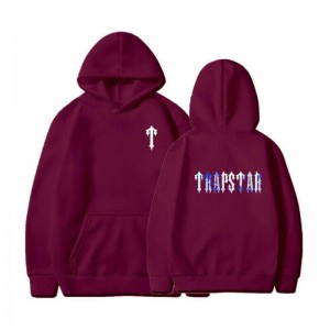 Férfi Trapstar T Pattern Pulcsi Bordó | Hungary UT60-293