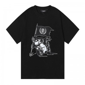 Férfi Trapstar Tiger Bike Rider Flag Póló Fekete | Hungary TJ94-155