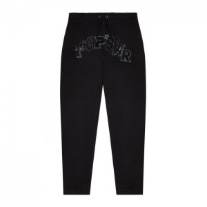 Férfi Trapstar Wildcard Chenille Jogging Bottoms Melegítő Fekete | Hungary PY57-582