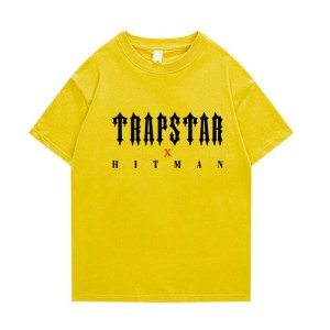 Férfi Trapstar X Hitman Póló Sárga | Hungary AO34-334