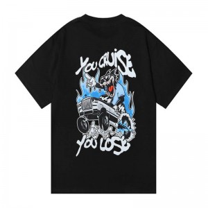 Férfi Trapstar You Cruise You Lose Tee Póló Fekete | Hungary NS09-850