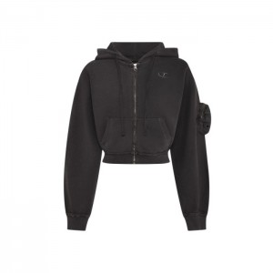 Női Trapstar Construct Batwing Hoodie Pulcsi Fekete | Hungary QE35-513