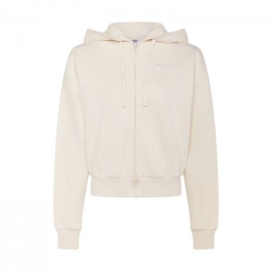 Női Trapstar TS-Star Zip Up Pálya Felső Fehér | Hungary RC20-361