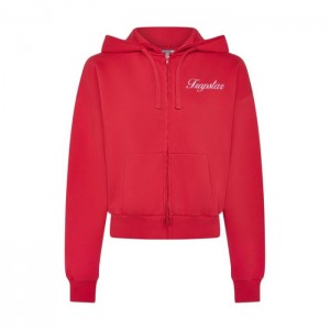 Női Trapstar TS-Star Zip Up Pálya Felső Piros | Hungary KE45-174