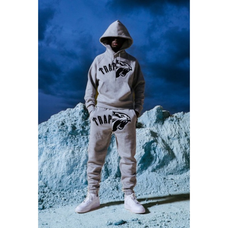 Férfi Trapstar Arch Shooters Hoodie Melegítő Szürke | Hungary NZ00-359