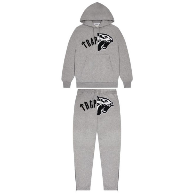 Férfi Trapstar Arch Shooters Hoodie Melegítő Szürke | Hungary NZ00-359