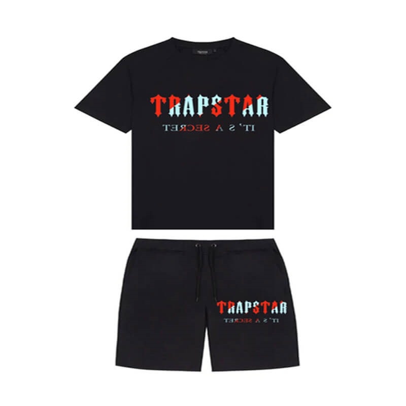 Férfi Trapstar Chenille Decoded Set Rövidnadrág Fekete | Hungary XM25-910