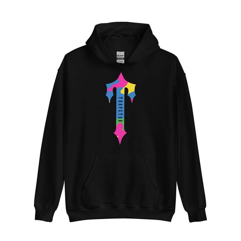 Férfi Trapstar Colorful Logo Rainbow Pulcsi Fekete | Hungary BI72-816