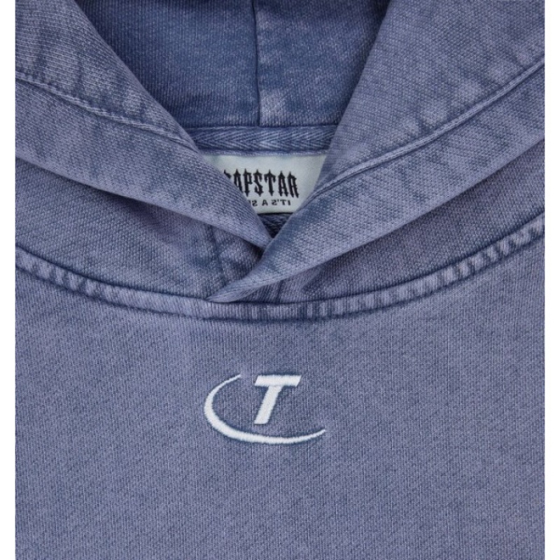Férfi Trapstar Construct Hoodie Melegítő Kék | Hungary EU42-173