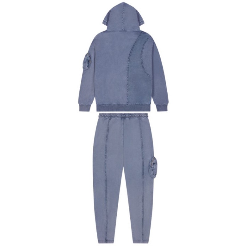 Férfi Trapstar Construct Hoodie Melegítő Kék | Hungary EU42-173